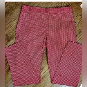 Izod  Red Checkered Casual,golf pants